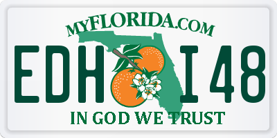FL license plate EDHI48