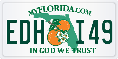 FL license plate EDHI49