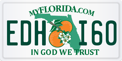 FL license plate EDHI60