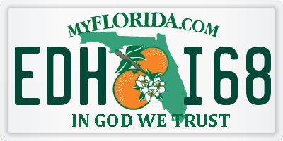 FL license plate EDHI68