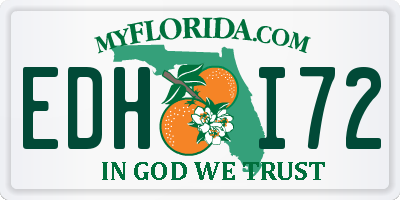 FL license plate EDHI72