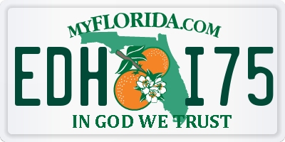 FL license plate EDHI75