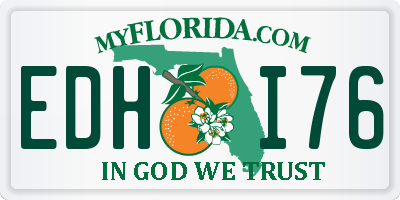 FL license plate EDHI76