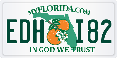 FL license plate EDHI82
