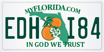 FL license plate EDHI84