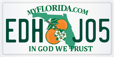 FL license plate EDHJ05