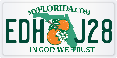 FL license plate EDHJ28