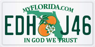 FL license plate EDHJ46