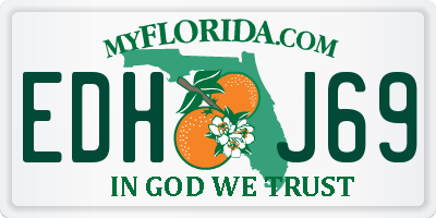 FL license plate EDHJ69