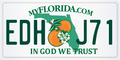 FL license plate EDHJ71