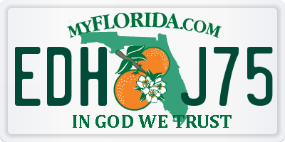 FL license plate EDHJ75