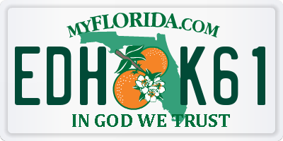 FL license plate EDHK61