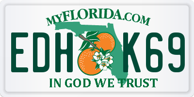 FL license plate EDHK69