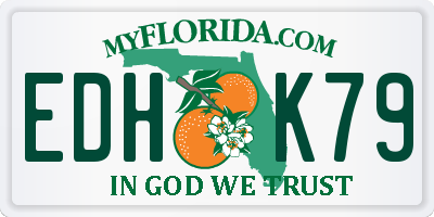 FL license plate EDHK79