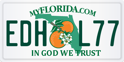 FL license plate EDHL77