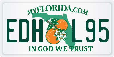 FL license plate EDHL95