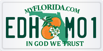 FL license plate EDHM01