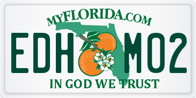 FL license plate EDHM02