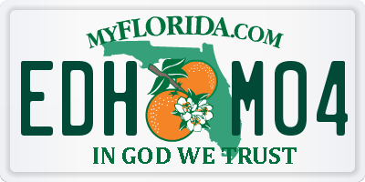 FL license plate EDHM04