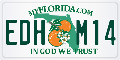 FL license plate EDHM14