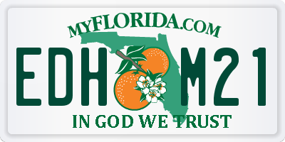 FL license plate EDHM21