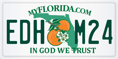 FL license plate EDHM24