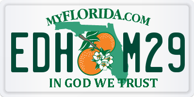 FL license plate EDHM29
