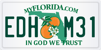 FL license plate EDHM31