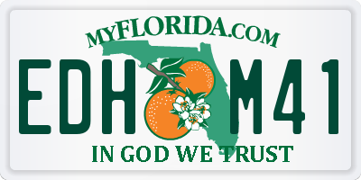 FL license plate EDHM41