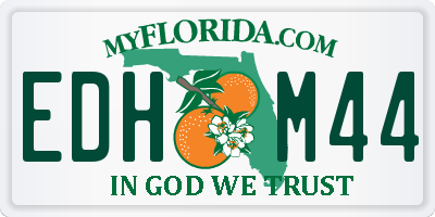 FL license plate EDHM44