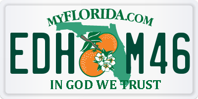 FL license plate EDHM46