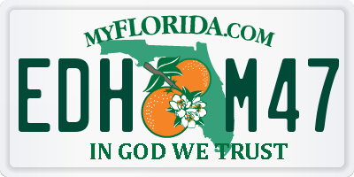 FL license plate EDHM47