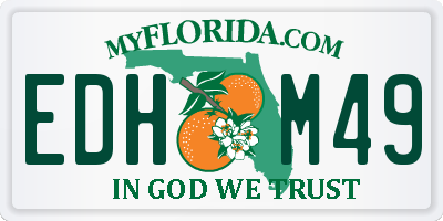 FL license plate EDHM49