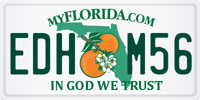 FL license plate EDHM56