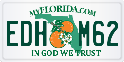 FL license plate EDHM62
