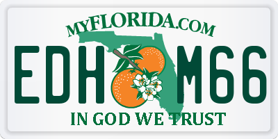 FL license plate EDHM66