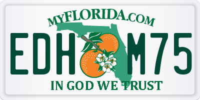 FL license plate EDHM75