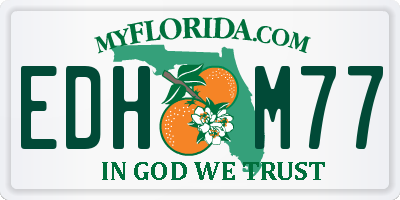 FL license plate EDHM77