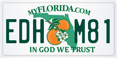 FL license plate EDHM81