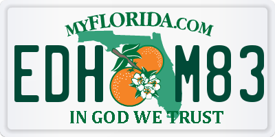FL license plate EDHM83