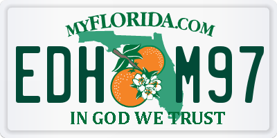 FL license plate EDHM97