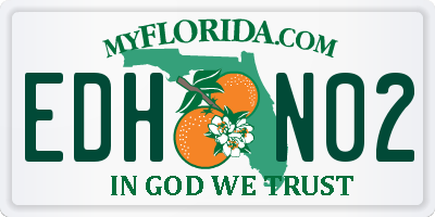 FL license plate EDHN02