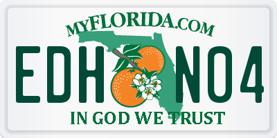 FL license plate EDHN04