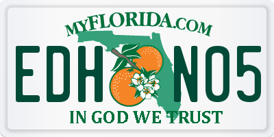 FL license plate EDHN05