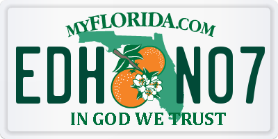 FL license plate EDHN07
