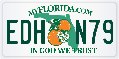 FL license plate EDHN79