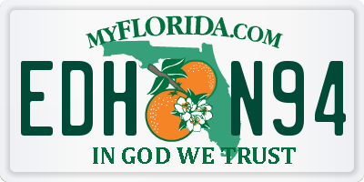FL license plate EDHN94