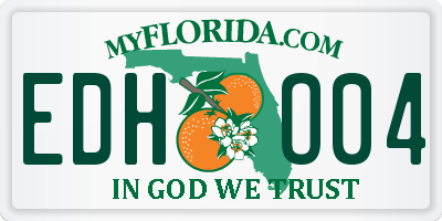 FL license plate EDHO04
