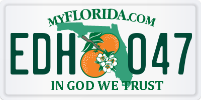 FL license plate EDHO47