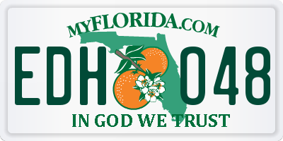 FL license plate EDHO48